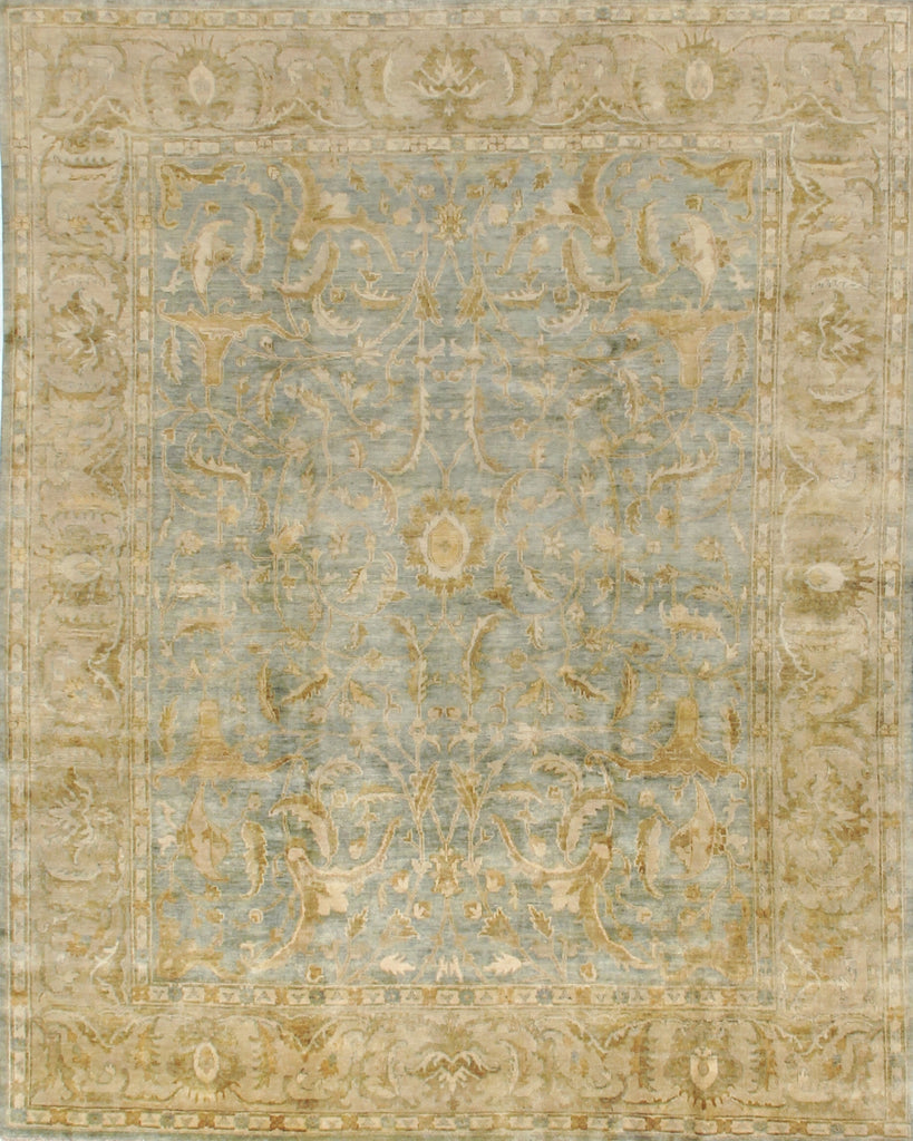 Exquisite Rugs Antique Weave Oushak 8147 Light Green/Beige Area Rug main image