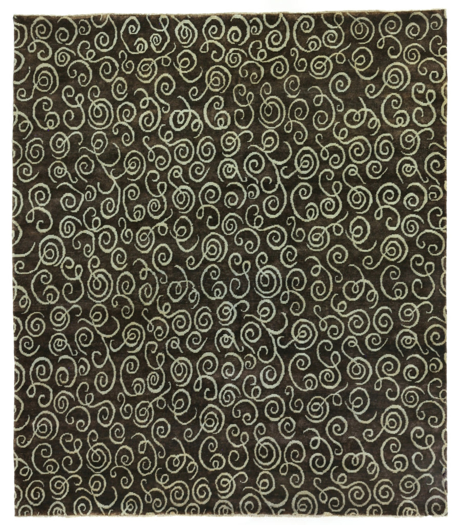 Exquisite Rugs Metro 8185 Brown/Light Blue Area Rug main image