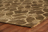 Exquisite Rugs Metro 8195 Green/Ivory Area Rug Corner Image
