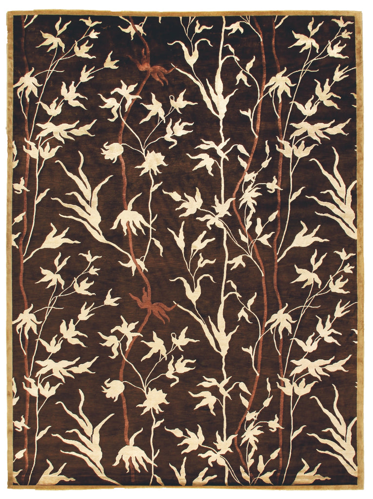 Exquisite Rugs Milano Velvet 8212 Brown/Ivory Area Rug main image