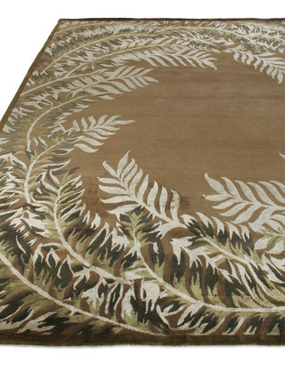Exquisite Rugs Mosaic 8263 Brown/Silk Area Rug Pile Image