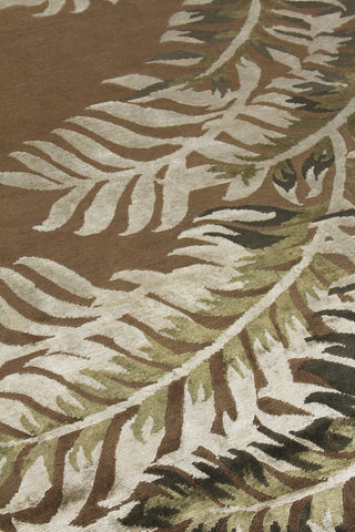 Exquisite Rugs Mosaic 8263 Brown/Silk Area Rug Detail Image