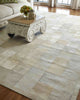 Exquisite Rugs Natural Hide 8264 White Area Rug Detail Image