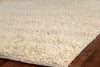 Exquisite Rugs Sumo Shag 9157 Ivory Area Rug Corner Image