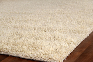 Exquisite Rugs Sumo Shag 9157 Ivory Area Rug Corner Image