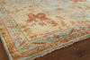 Exquisite Rugs Antique Weave Oushak 9161 Dark Blue/Beige Area Rug Corner Image