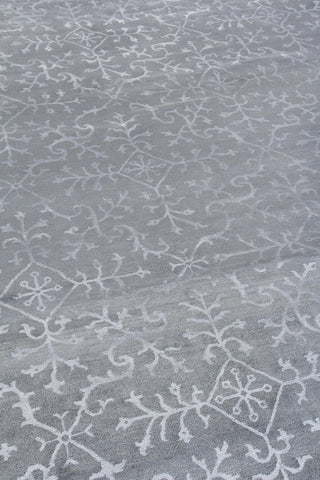 Exquisite Rugs Milano Velvet 9164 Light Blue Area Rug Detail Image