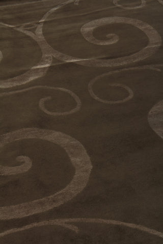 Exquisite Rugs Super Tibetan 9202 Light Chocolate Area Rug Detail Image