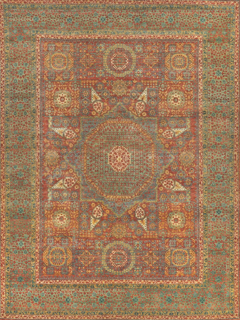 Exquisite Rugs Mamluk 9205 Rust/Green Area Rug main image