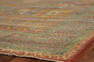 Exquisite Rugs Mamluk 9205 Rust/Green Area Rug Corner Image