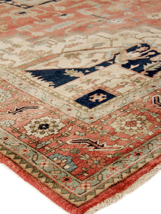 Exquisite Rugs Fine Serapi 9206 Rust/Ivory Area Rug Corner Image