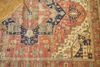 Exquisite Rugs Fine Serapi 9206 Rust/Ivory Area Rug Detail Image