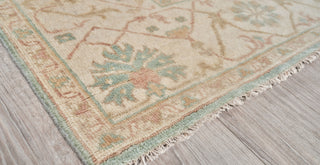 Exquisite Rugs Antique Weave Oushak 9214 Blue/Ivory Area Rug Corner Image