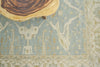 Exquisite Rugs Antique Weave Oushak 9214 Blue/Ivory Area Rug Detail Image