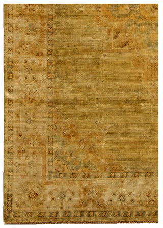 Exquisite Rugs Antique Weave Oushak 9223 Green/Beige Area Rug Corner Image