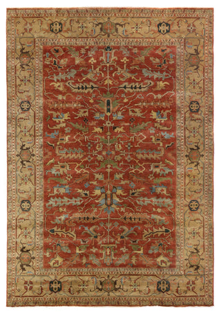 Exquisite Rugs Antique Weave Serapi 9225 Rust/Gold Area Rug main image