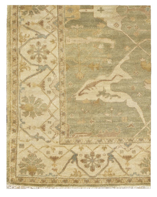 Exquisite Rugs Antique Weave Oushak 9328 Light Green/Ivory Area Rug Corner Image