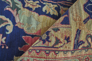 Exquisite Rugs Jurassic 9368 Beige/Blue/Gold Area Rug Corner Image