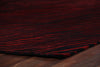 Exquisite Rugs Wilderness 9380 Black/Red Area Rug Corner Image