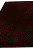 Exquisite Rugs Wilderness 9380 Black/Red Area Rug Pile Image