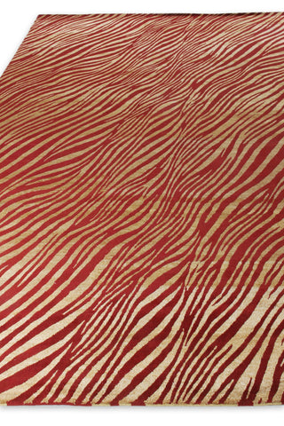 Exquisite Rugs Wilderness 9384 Red/Gold Area Rug Pile Image