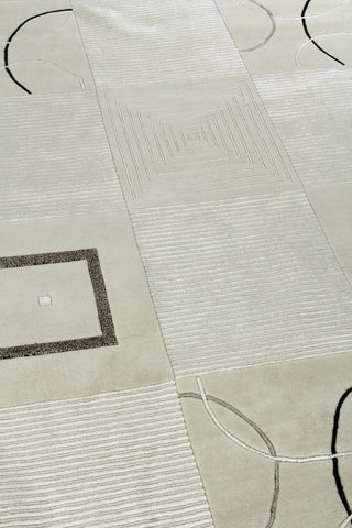 Exquisite Rugs Super Tibetan 9385 Ivory Area Rug Detail Image