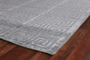 Exquisite Rugs Greek Key 9420 Light Blue Area Rug Corner Image