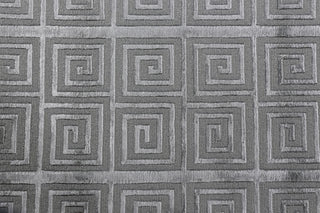 Exquisite Rugs Greek Key 9420 Light Blue Area Rug Closeup Image
