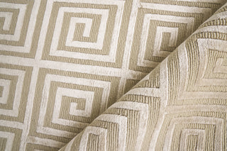 Exquisite Rugs Greek Key 9454 Beige Area Rug by The Met Closeup Image