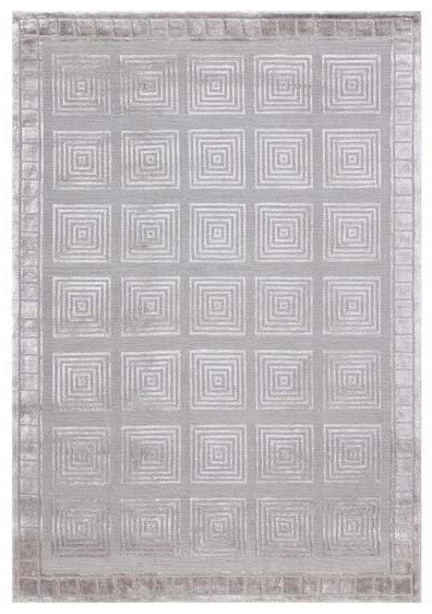 Exquisite Rugs Metro Velvet 9455 Silver Area Rug main image