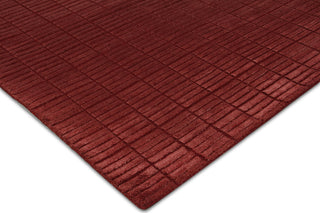 Exquisite Rugs Blocks 9502 Red Area Rug Corner Image
