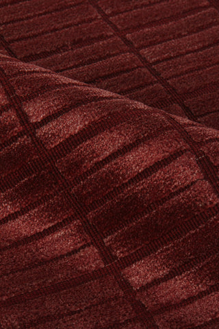Exquisite Rugs Blocks 9502 Red Area Rug Lifestyle Image Feature
