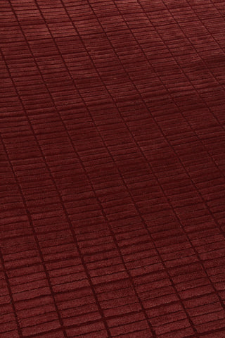 Exquisite Rugs Blocks 9502 Red Area Rug Detail Image