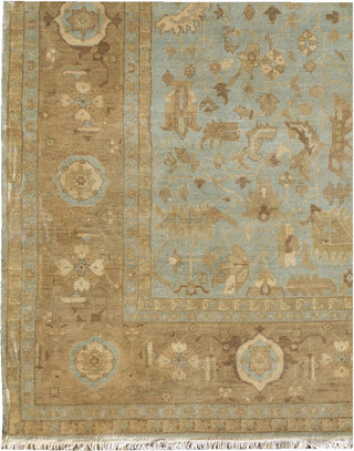 Exquisite Rugs Mamluk 9522 Light Blue Area Rug Corner Image