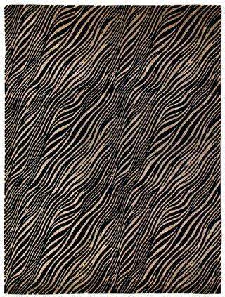 Exquisite Rugs Super Tibetan 9527 Black/Silver Area Rug main image
