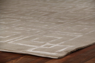 Exquisite Rugs Super Tibetan 9556 Taupe Area Rug Corner Image