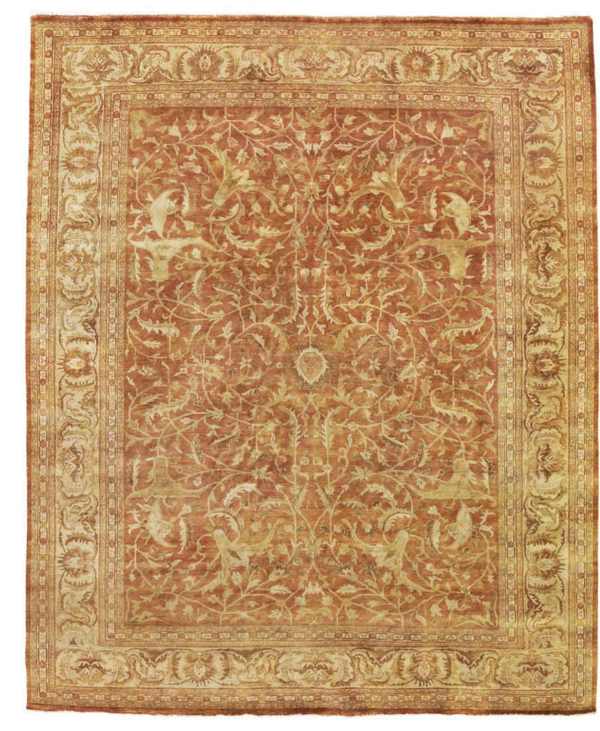 Exquisite Rugs Antique Weave Oushak 9564 Rust/Ivory Area Rug main image