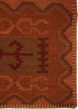 Exquisite Rugs Flatweave 9581 Red Area Rug Corner Image