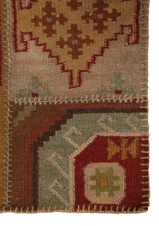 Exquisite Rugs Flatweave 9581 Red Area Rug Closeup Image