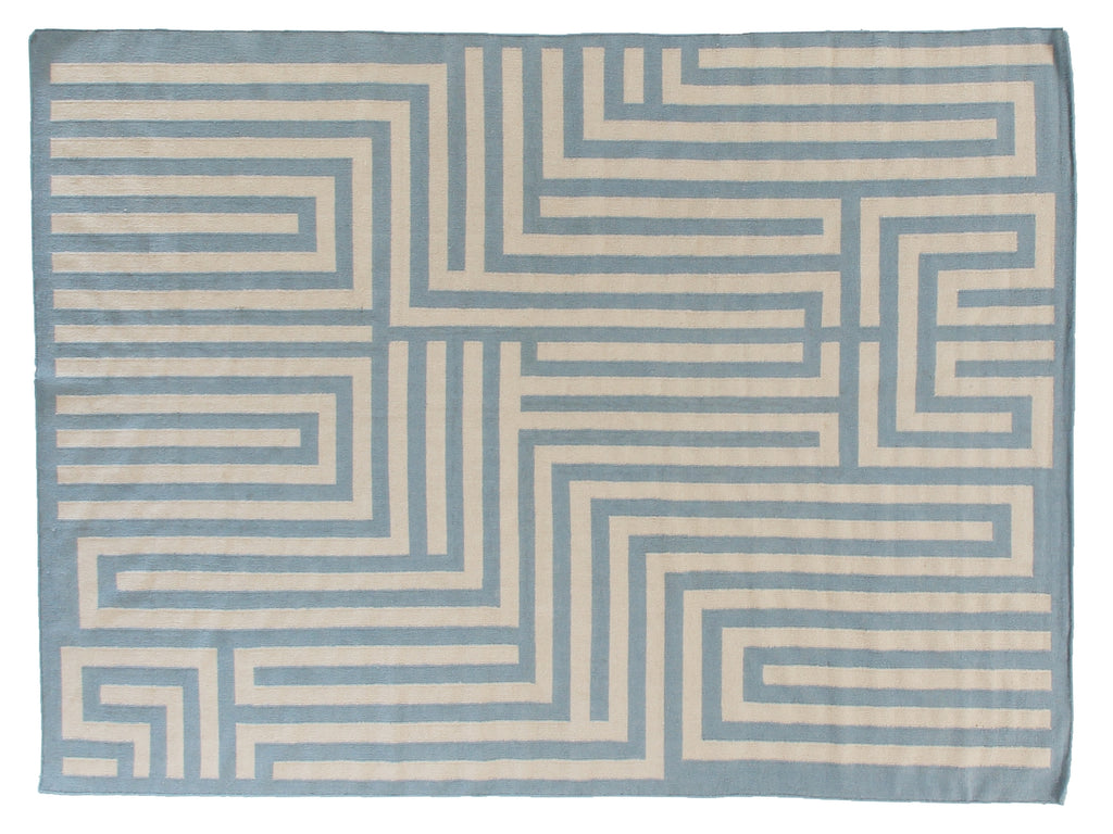 Exquisite Rugs Flatweave 9622 Light Blue Area Rug main image