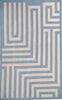 Exquisite Rugs Flatweave 9622 Light Blue Area Rug Closeup Image