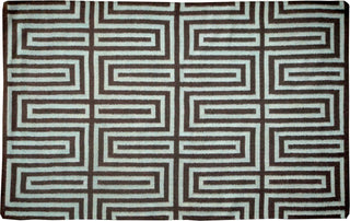Exquisite Rugs Flatweave 9624 Brown Area Rug Closeup Image