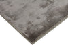 Exquisite Rugs Dove Plain 9660 Dark Gray Area Rug Corner Image