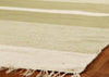 Exquisite Rugs Druggets 9670 Green Area Rug Corner Image