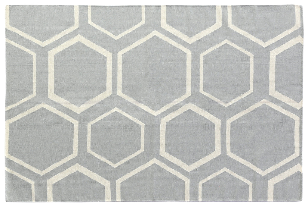 Exquisite Rugs Flatweave 9686 Light Blue Area Rug main image
