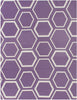 Exquisite Rugs Flatweave 9700 Purple/White Area Rug main image