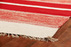 Exquisite Rugs Druggets 9720 Red Area Rug Corner Image