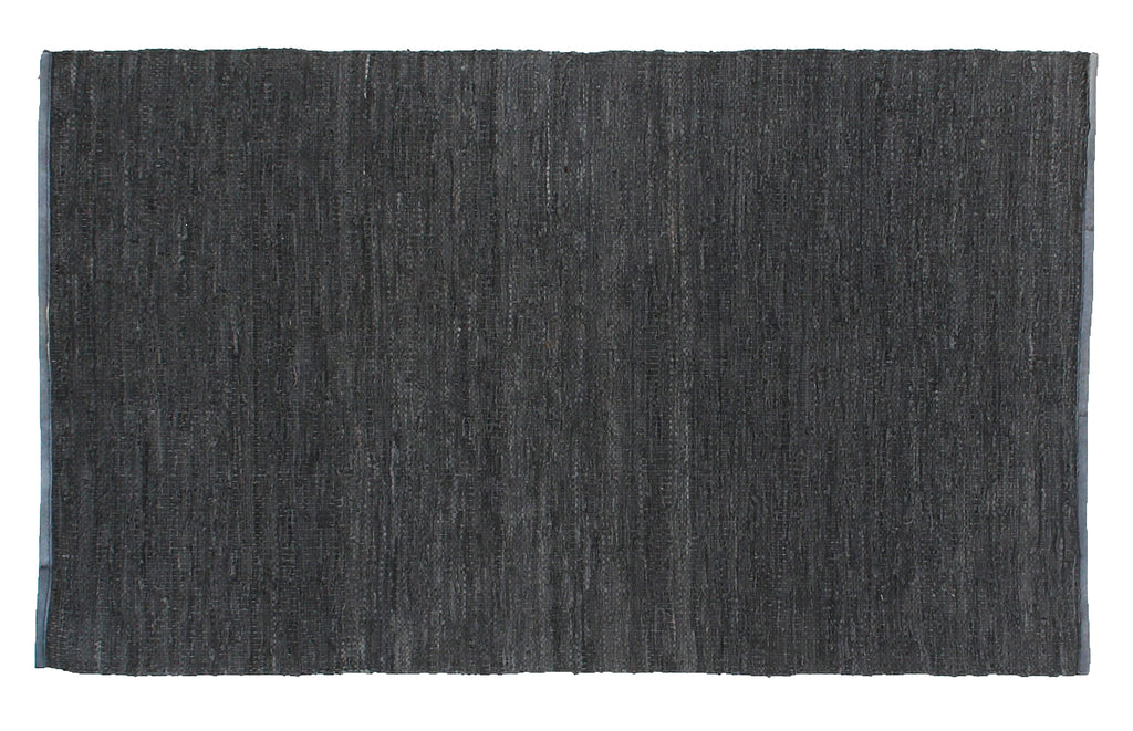 Exquisite Rugs Leather Durry 9727 Dark Gray Area Rug main image