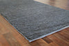 Exquisite Rugs Leather Durry 9727 Dark Gray Area Rug Corner Image