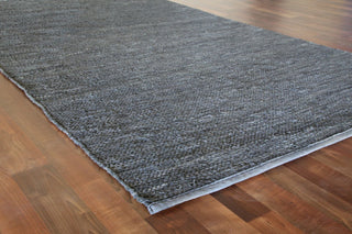 Exquisite Rugs Leather Durry 9727 Dark Gray Area Rug Corner Image
